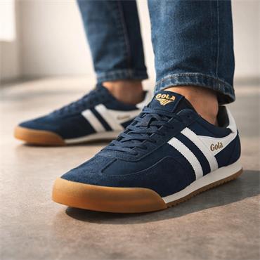 Gola Men Europa Retro Laced Trainer - Navy White